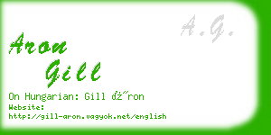 aron gill business card